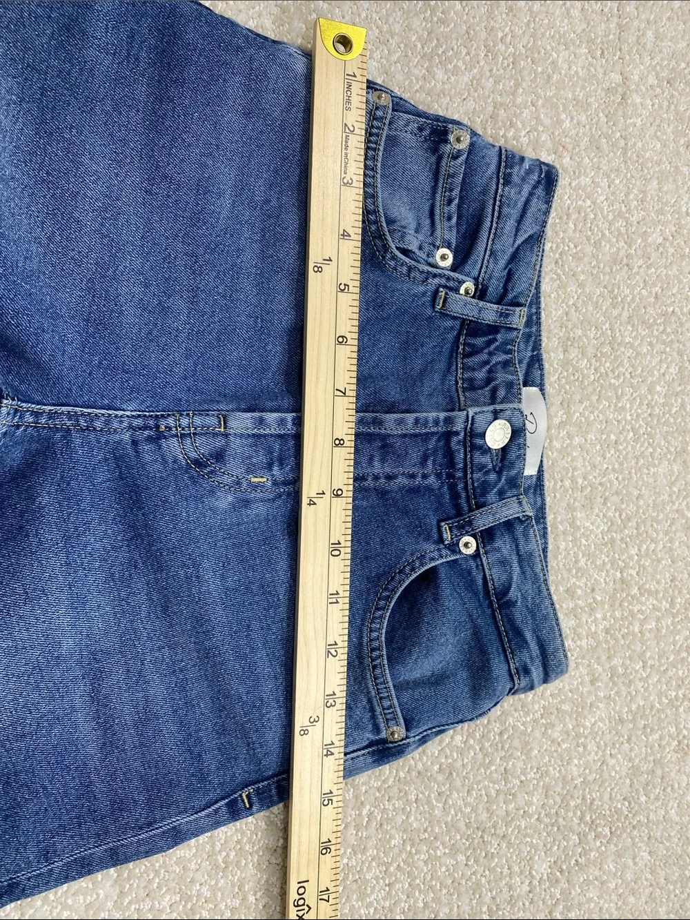 Rails Straight-Leg Jeans in Light Blue Wash High rise straight Size 24 100%Cott
